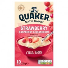 QUAKER OAT SO SIMPLE STRAWBERRY RASPBERR 10's