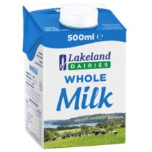 LAKELAND UHT WHOLE MILK 500ml