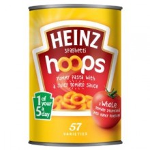 HEINZ SPAGHETTI HOOPS 400 Gr (0.64)