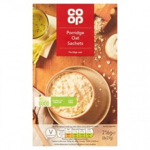 CO OP ORIGINAL PORRIDGE SACHETS 216G