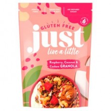 JUST LIVE A LITTLE GRANOLA R/BERRY COCONUT CASHEW 