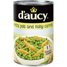 D'AUCY PETIT POIS & BABY CARROTS 400g
