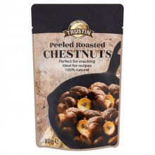 TRUSTIN PEELED & ROASTED CHESTNUTS 80G
