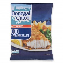 DONEGAL CATCH BATTERED COD 4'S 400g