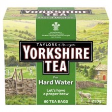 TAYLORS YORKSHIRE HARD WATER TEA BAGS 80'S