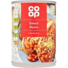 CO OP BAKED BEANS IN TOMATO SAUCE 400G