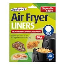 SEALAPACK ROUND DIPOSABLE AIR FRYER LINER 20cm