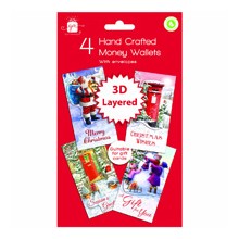 TRADITIONAL CHRISTMAS MONEY WALLETS 4'S