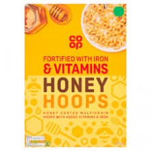 CO OP HONEY HOOPS 375G