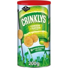 JACOBS CRINKLYS CHEESE  & ONION CADDY 200G