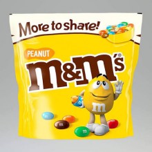 M&MS PEANUT MORE TO SHARE POUCH 200G