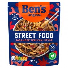 BENS RTH STREET FOOD JAPANASE TERIYAKI NOODLES 250G