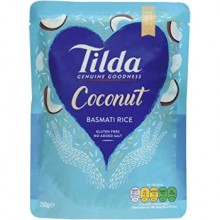 TILDA STEAMED BASMATI COCONUT RICE 250G