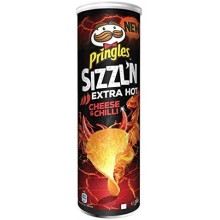 PRINGLES EXTRA HOT CHEESE & CHILLI 180g