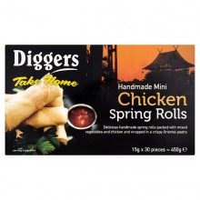 DIGGERS CHICK SPRING ROLLS 450G