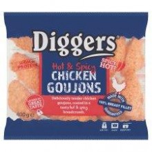 DIGGERS CHICKEN GOUJONS HOT & SPICY 400g

