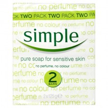 SIMPLE PURE SOAP ALL SKIN 2X125 gr