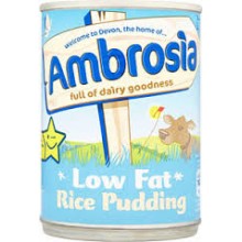 AMBROSIA RICE PUDDING LOW FAT 425G
