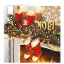CHRISTMAS CARDS BOX  INDOOR SCENE 10'S